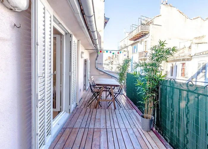 Canebiere 3 - Bel Appart Climatise Et Terrasse Sur La Canebiere